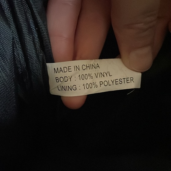 Black Faux Leather MultiSac Mini Backpack Purse - Picture 9 of 14